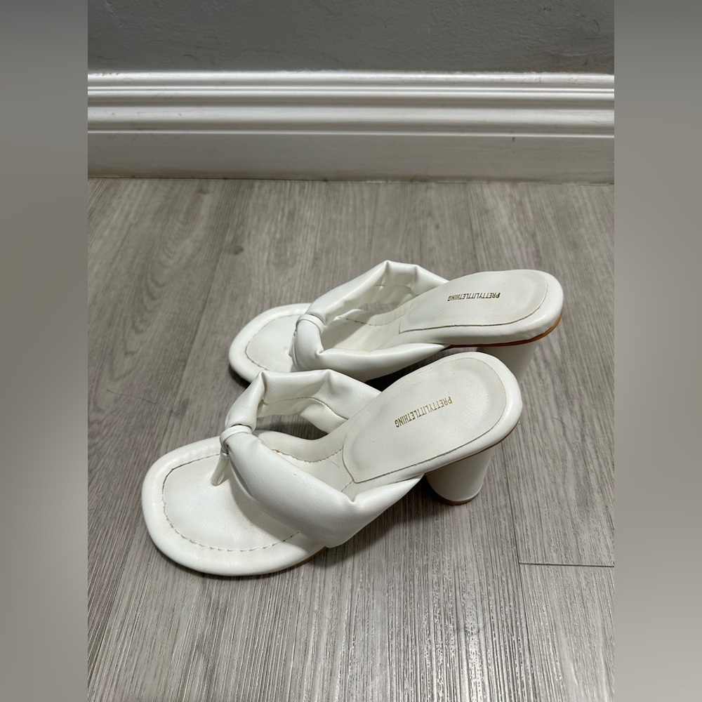 Pretty Little Thing White Women's Sandals